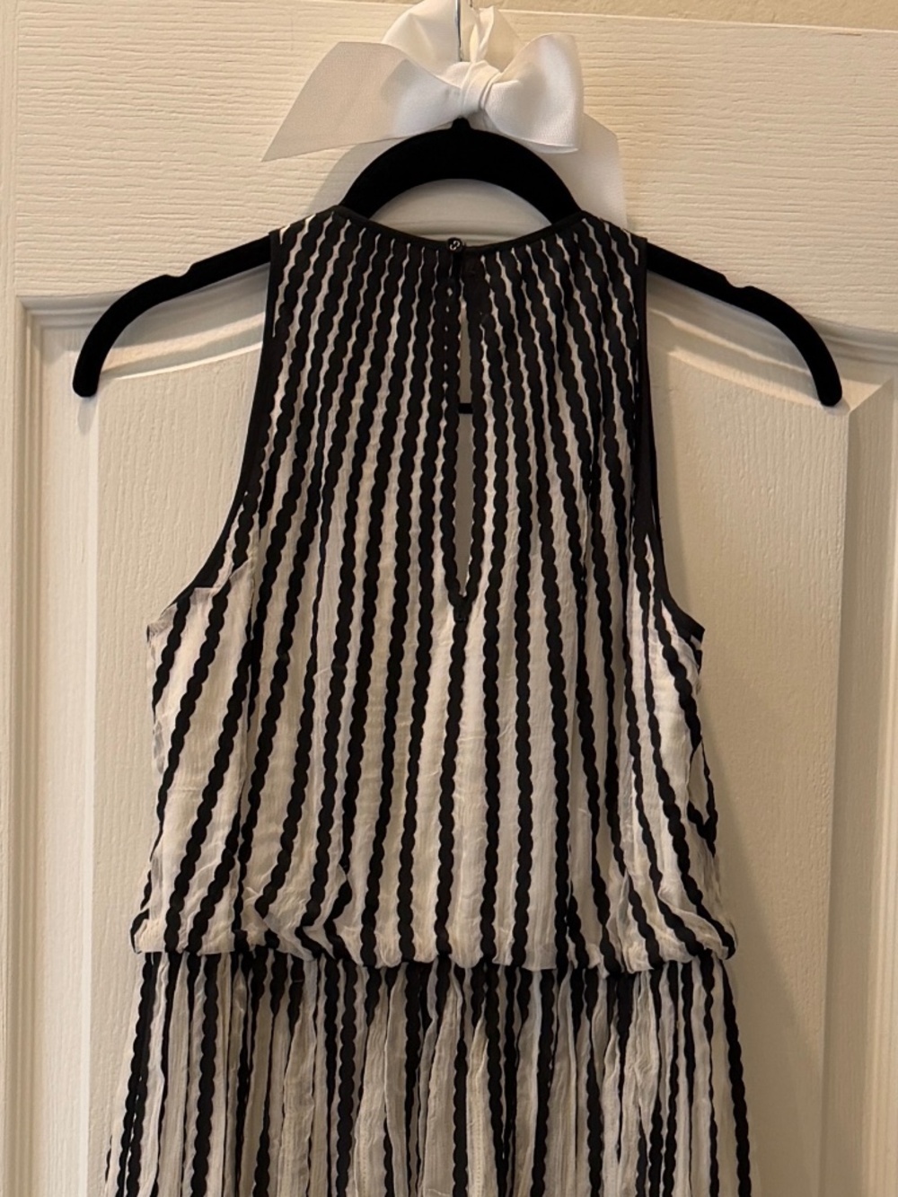 Anthropologie Black & White Striped Dress – Size 2P – Never Worn - Picture 6 of 6